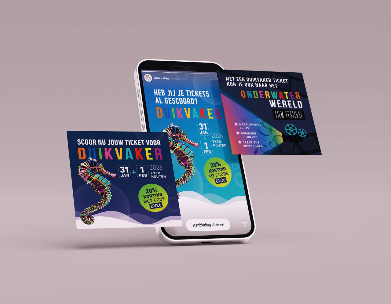 Duikvaker mockup