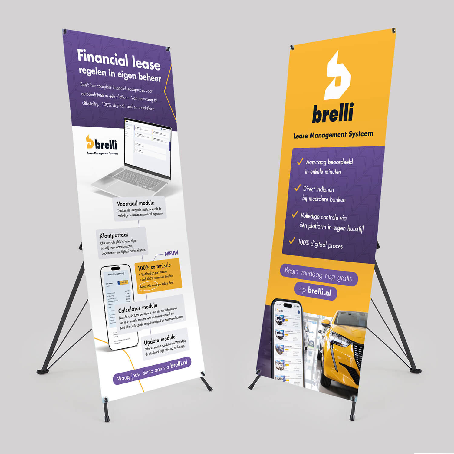 Mockup Brelli X banners